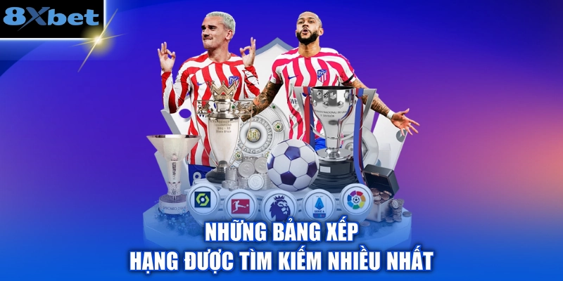Những bảng xếp hạng được tìm kiếm nhiều nhất
